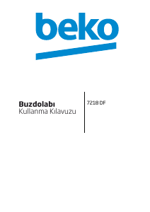 Kullanım kılavuzu BEKO 7218 DF Dondurucu