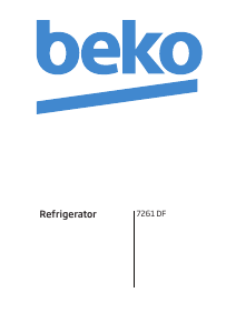 Handleiding BEKO 7261 DF Vriezer