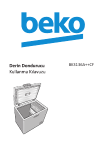 Kullanım kılavuzu BEKO BK 3136 A++ CF Dondurucu