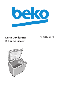 Kullanım kılavuzu BEKO BK 3205 A+ CF Dondurucu
