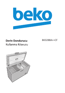 Kullanım kılavuzu BEKO BK 3288 A++ CF Dondurucu