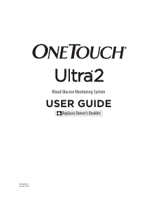 Manual OneTouch Ultra2 Blood Glucose Monitor