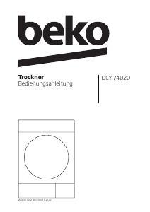 Bedienungsanleitung BEKO DCY 74020 Trockner