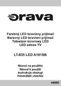 Návod Orava LT-835 LED A181SB LED televízor