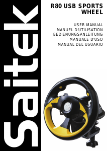 Manual Saitek R80 USB Sports Wheel Game Controller