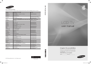 Manual Samsung LE55C655L1W LCD Television