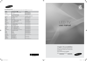 Bruksanvisning Samsung UE32B6050VW LED TV