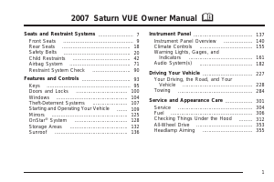 Manual Saturn Vue (2007)