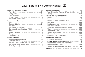 Manual Saturn Sky (2008)