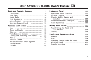 Manual Saturn Outlook (2007)