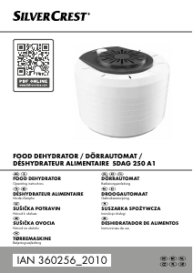 Manual SilverCrest SDAG 250 A1 Food Dehydrator