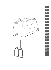 Manual Tefal HT310811 Misturador da mão