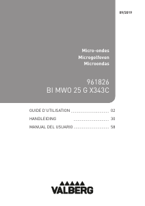 Mode d’emploi Valberg MWO 25 G X343C Micro-onde