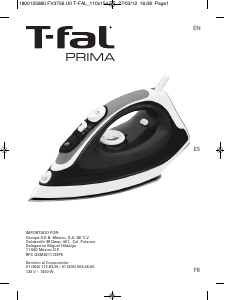 Посібник Tefal FV3756X0 Prima Праска