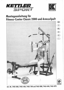 Manual de uso Kettler Classic 2000 Máquina de ejercicios