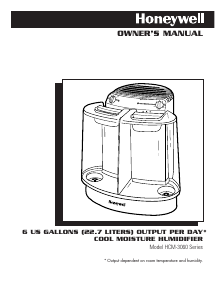 Manual de uso Honeywell HCM-3060 Humidificador