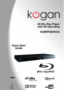 Manual Kogan KABRP3D4KUA Blu-ray Player
