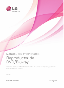 Manual de uso LG BP140 Reproductor de blu-ray