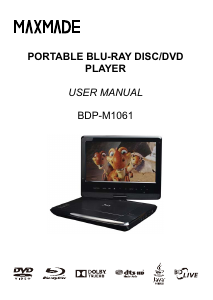 Manual Maxmade BDP-M1061 Blu-ray Player