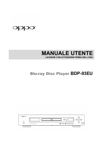 Manuale Oppo BDP-93EU Lettore blu-ray
