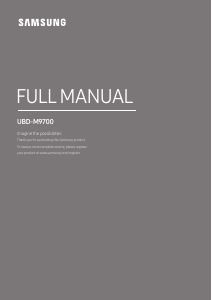 Manual Samsung UBD-M9700 Blu-ray Player