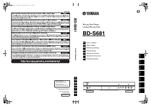 Manual de uso Yamaha BD-S681 Reproductor de blu-ray