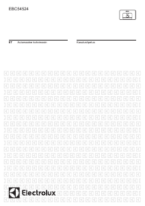 Kasutusjuhend Electrolux EBC54524AX Kohvimasin