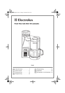 Bruksanvisning Electrolux SCA100 Kaffemaskin