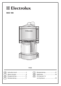 Bruksanvisning Electrolux SCC106 Kaffemaskin