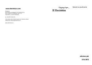 Návod Electrolux EFA9673X Digestor