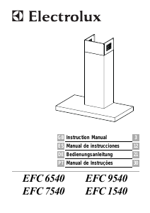 Manual Electrolux EFC1540X Exaustor