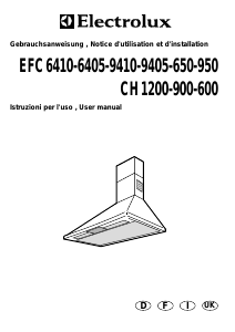 Mode d’emploi Electrolux EFC640R Hotte aspirante