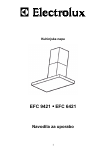 Priročnik Electrolux EFC9421X Kuhinjska napa