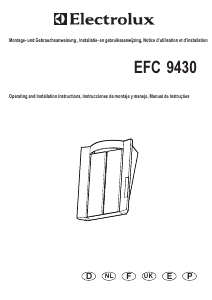 Mode d’emploi Electrolux EFC9430X Hotte aspirante