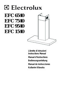 Kullanım kılavuzu Electrolux EFC9540X Davlumbaz