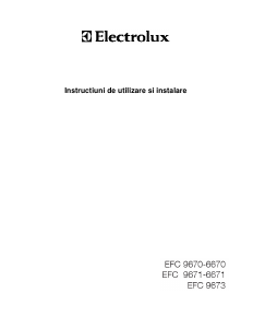 Manual Electrolux EFC9670X Hotă