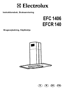 Brugsanvisning Electrolux EFCR140X Emhætte