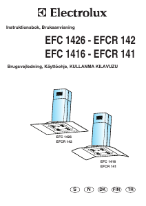 Brugsanvisning Electrolux EFCR141X Emhætte