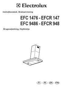 Brugsanvisning Electrolux EFCR147U Emhætte