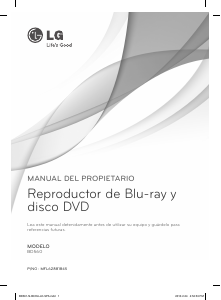 Manual de uso LG BD560 Reproductor de blu-ray