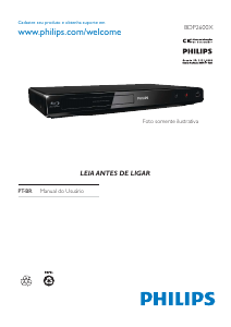 Manual Philips BDP2600X Leitor de blu-ray
