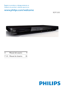 Manual de uso Philips BDP3200 Reproductor de blu-ray