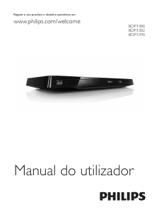 Manual Philips BDP3382 Leitor de blu-ray