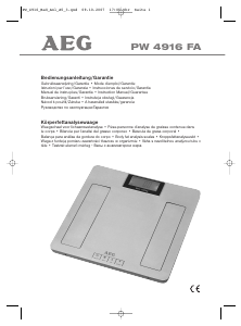 Manual AEG PW 4916 FA Balança