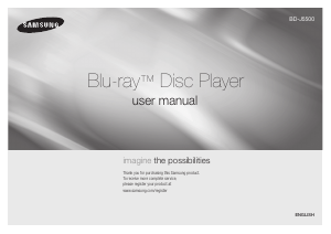 Manual Samsung BD-J5500 Blu-ray Player