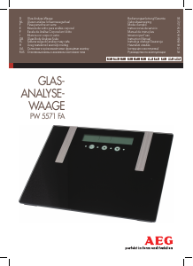 Manual AEG PW 5571 FA Balança