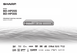 Manuál Sharp BD-HP25S Přehrávač Blu-ray
