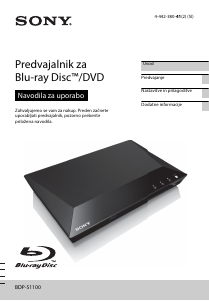 Priročnik Sony BDP-S1100 Predvajalnik Blu-ray