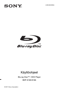 Käyttöohje Sony BDP-S185 Blu-ray-soitin