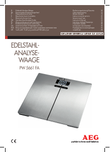 Manual AEG PW 5661 FA Scale